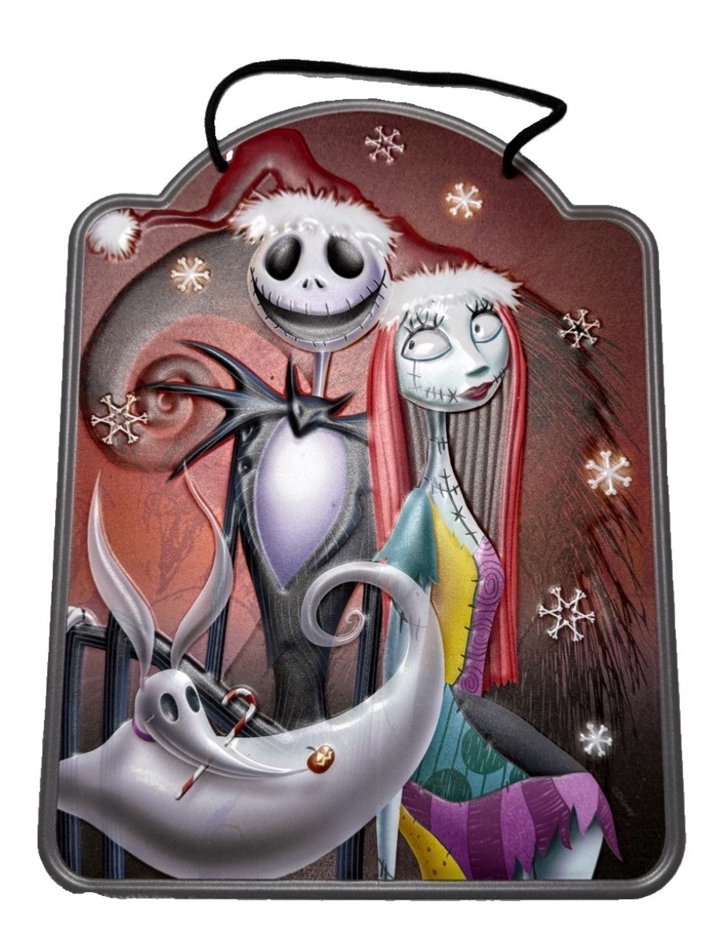 Disney Nightmare Before Christmas Metal Sign Jack Sally goth halloween ZERO
